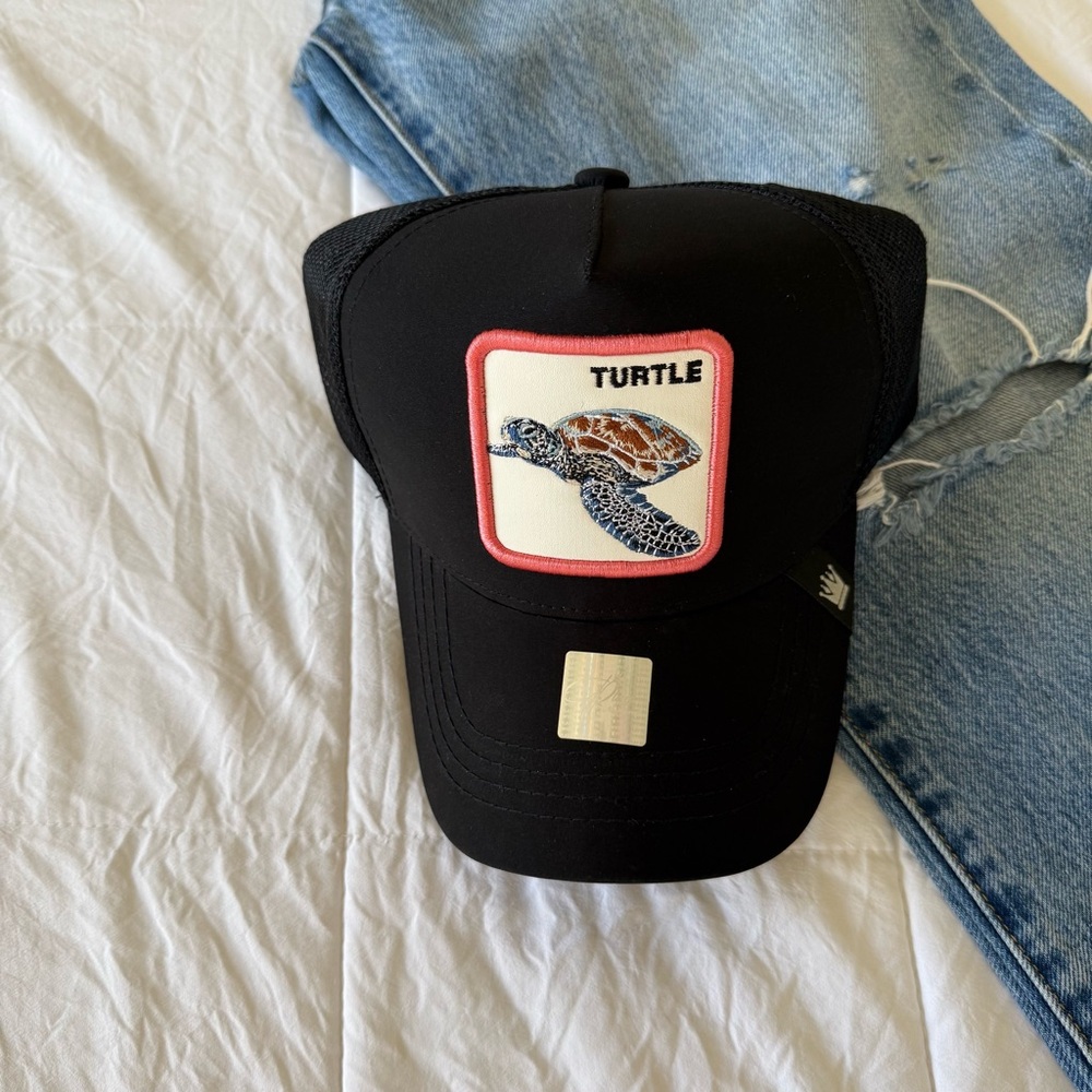 Black‎ Turtle Patch Reptile Cap New